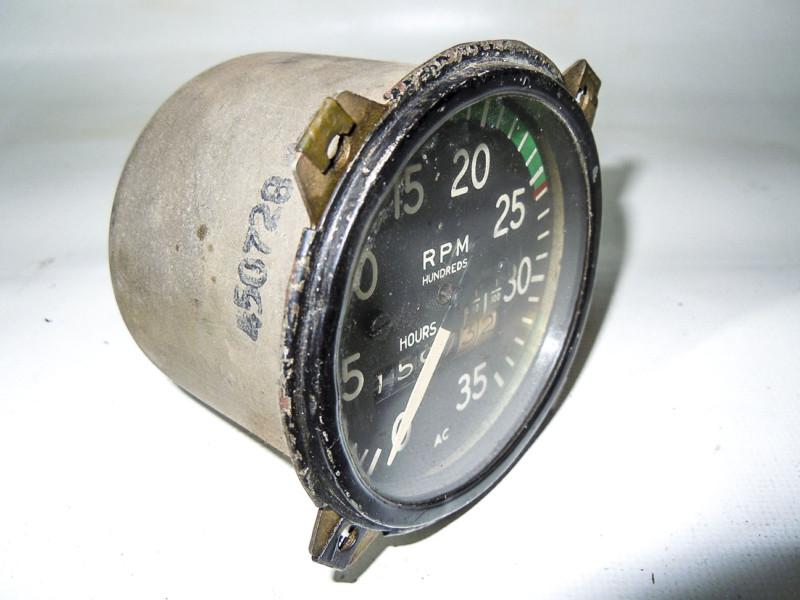 Find AC Aircraft vintage piston engine RPM indicator gauge 450728 ...