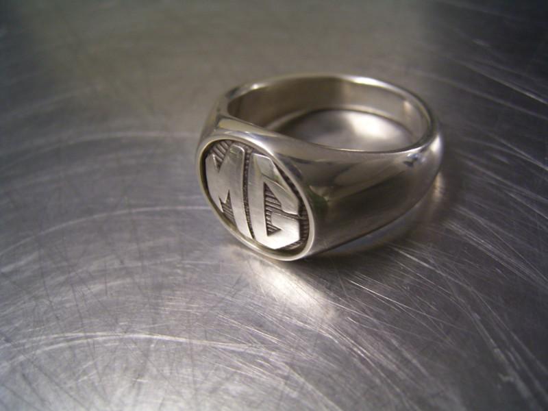 MG Car Ring Silver wheels motor great britain emblem abzeichen felgen lenkrad, US $129.00, image 2