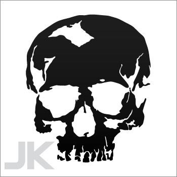 Decals sticker skull skulls jawless 0502 abffz
