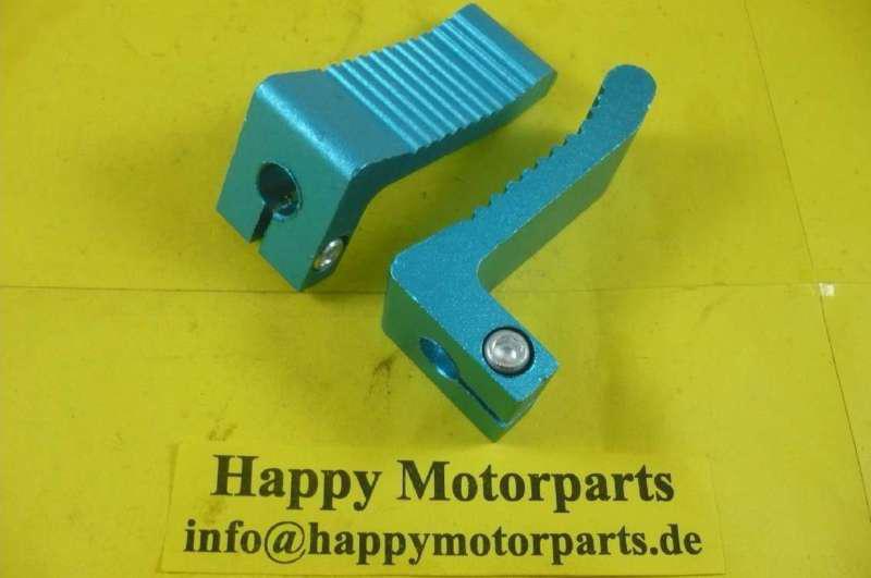 Pocket bike aluminium foot rest/ peg blue type 6