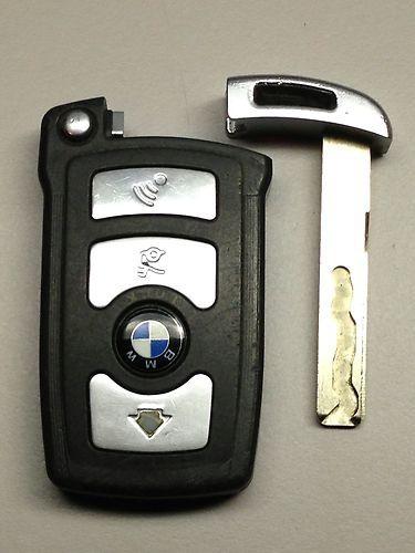Bmw 04 remote keyless entry fob smart key transmitter oem cut key