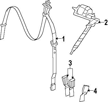 Chrysler zv721x9ac genuine oem factory original outer belt