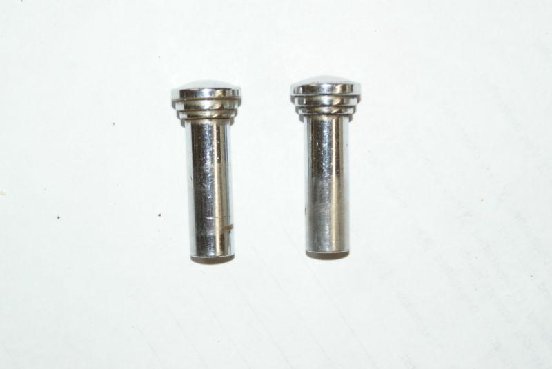 Vintage 1950s-1960s car interior door lock knobs chrome metal