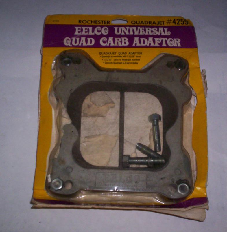 Eelco universal quad carb adapter for quadrajet carb/manifold 