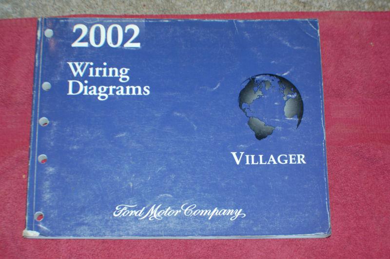 2002 mercury villager factory evtm electrical wiring service shop manual '02
