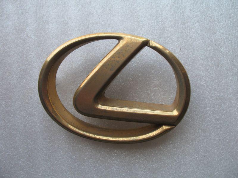 1993 lexus ls400 front grille gold emblem logo 90 91 92 93 94