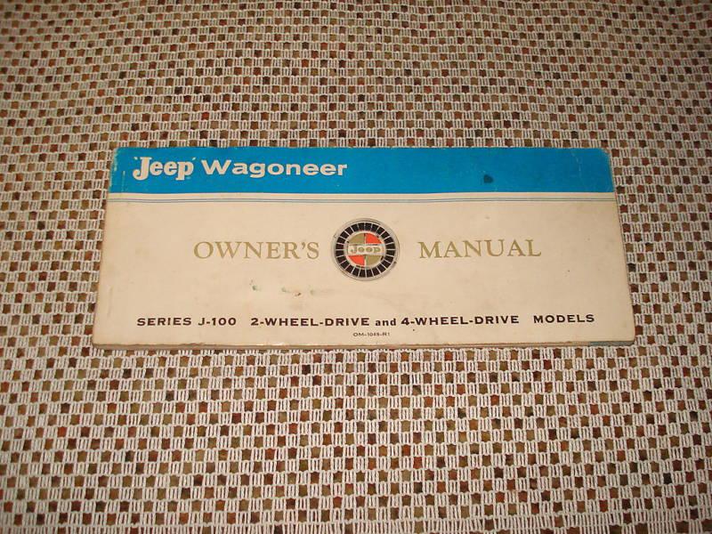 1966 jeep wagoneer owners manual glovebox book original