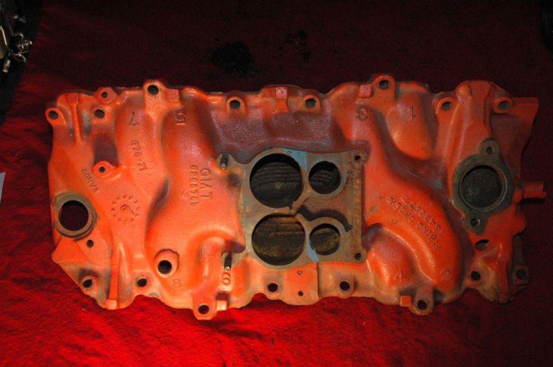 1972 6263753 f2871 dated intake manifold corvette 454 chevelle camaro 402-454