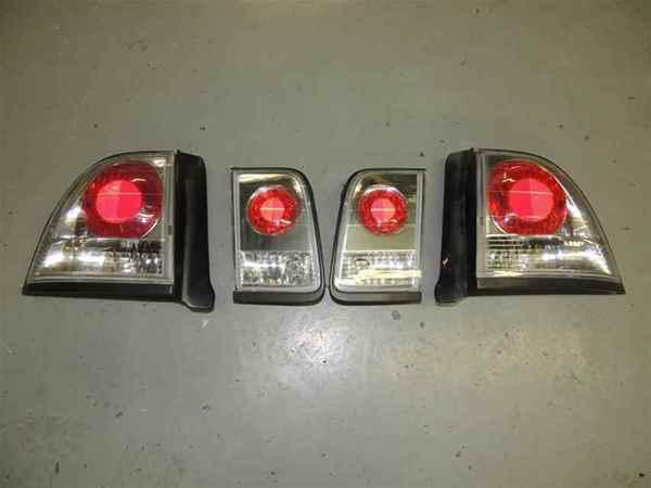 Clear tail lights lamps set 4 for 1996 honda accord