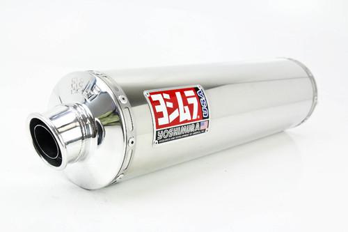 Yoshimura round bolt-on muffler - stainless steel cb932so