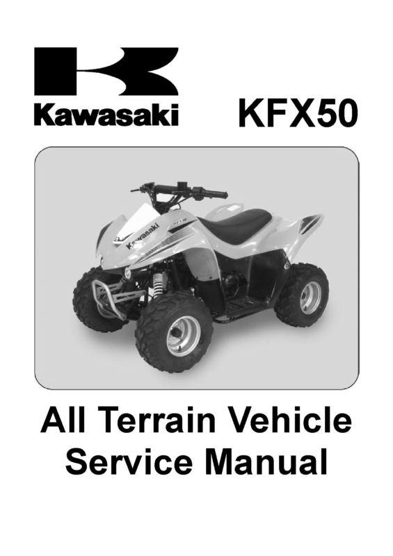 Kawasaki kfx50 kfx 50 ksf shop service repair manual 2007 2008 2009 07 08 09  cd