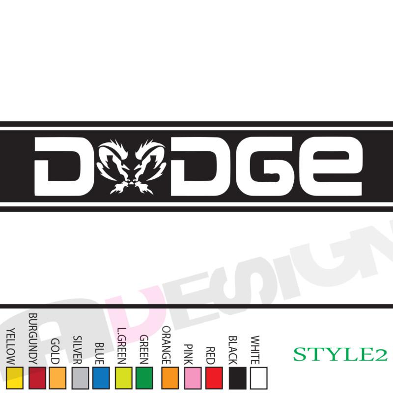 Dodge ram bed side stripe vinyl decal sticker 9"x 48" car truck bumper any color