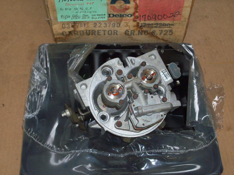 Find 87 89 91 Chevy GM OEM Throttle Body Carburetor 17090022 NOS C/K R