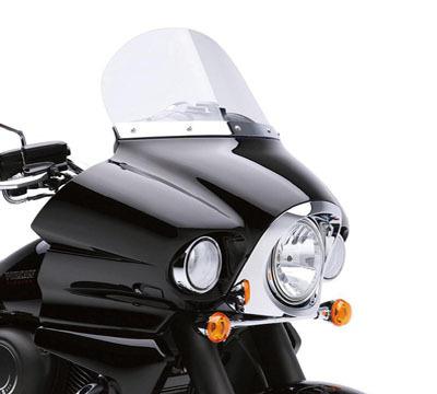 11 12 13 kawasaki vulcan 1700 v1700 vaquero short 12" windshield & hardware kit