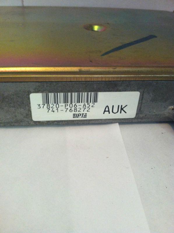 92 93 94 95 honda civic engine control 37820-p06-a52 unit ecu ecm computer 