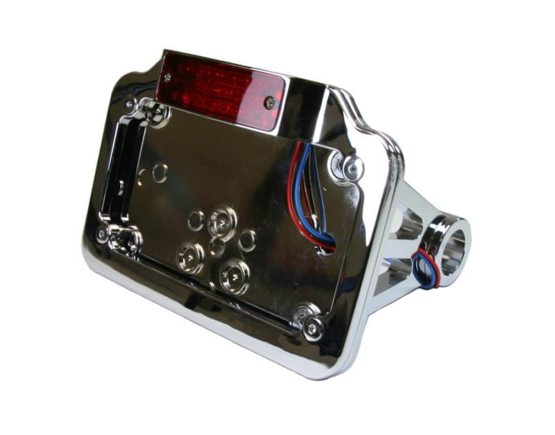 Find Side Mount Horizontal LED License Plate Frame Harley Softail