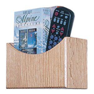 Camco rv oak accents remote control wall storage holder motorhome organizer new 