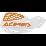 1962122 acerbis 2072671088 vented uniko handguards (white/orange)