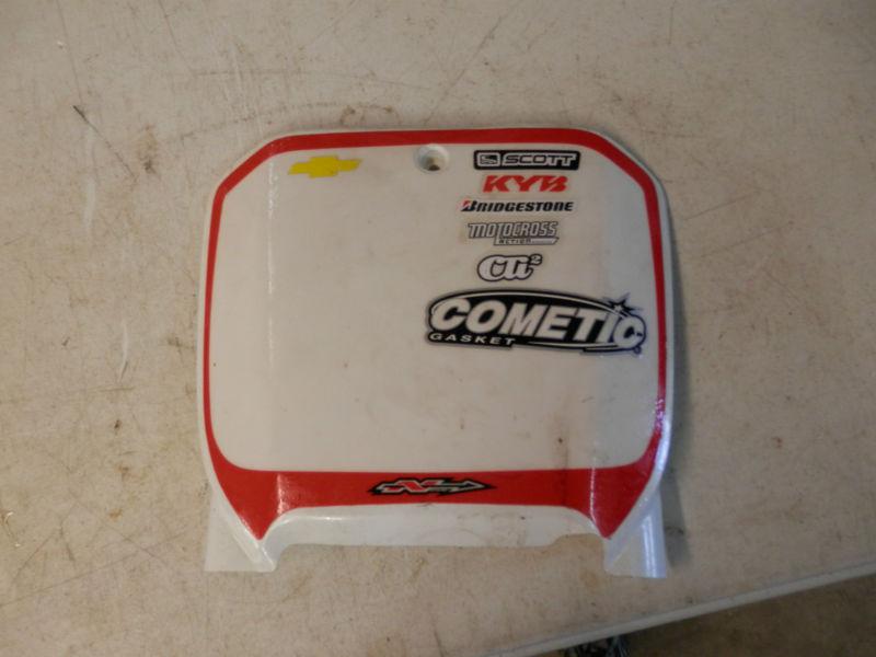 2003 honda crf450r  front number plate  