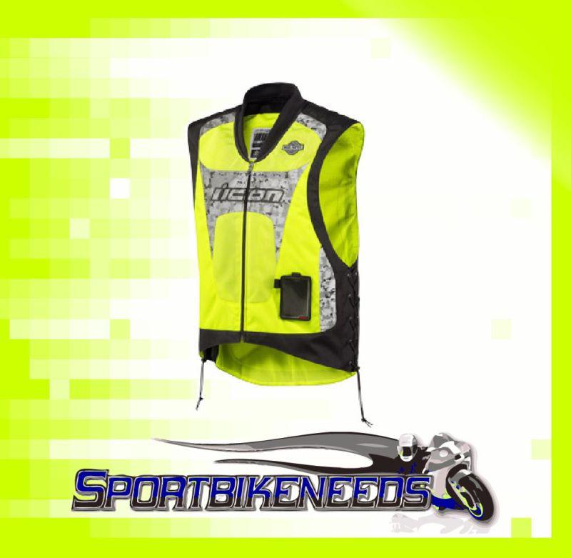 Icon interceptor reflective vest yellow 2xl / 3xl
