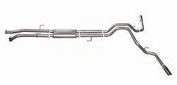 Gibson extreme dual exhaust for 07-11 tundra 4.6l 5.7l 2/4wd aluminized 7501