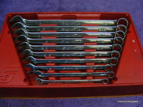 Snap-on wrench set 10pc soex10-soex28  5/16-7/8 