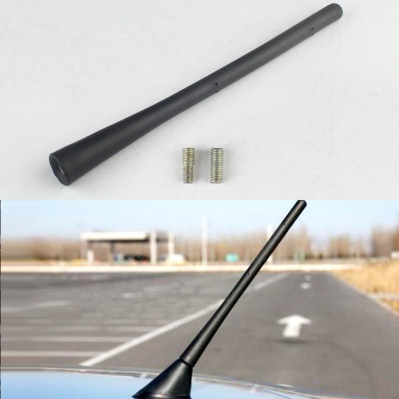 Universal 7" 180cm black car antenna aerial mast screw type