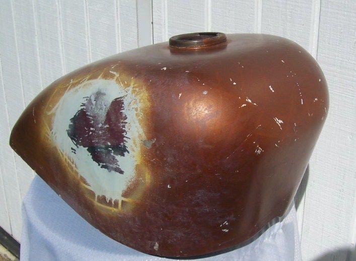 Sell Triumph Flat Tracker Gas Tank 1970's Cafe Racer Teardrop Harley