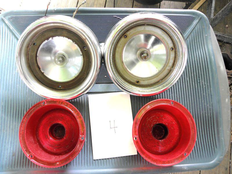 1955 Ford Thunderbird Tail Light Assembly -Housing, Lenses, - Pair 4, US $17.00, image 2