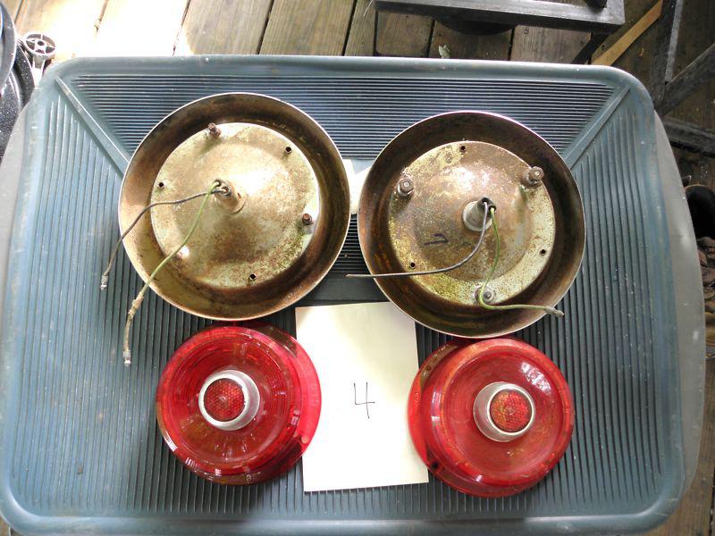 1955 Ford Thunderbird Tail Light Assembly -Housing, Lenses, - Pair 4, US $17.00, image 3