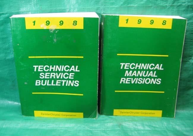 1998 technical service bulletins manual chrysler 81-699-99003 81-699-99004