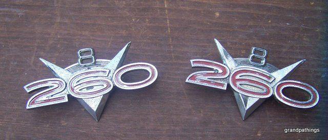 Vintage original fender emblem "260" falcon fairlane 1962-63