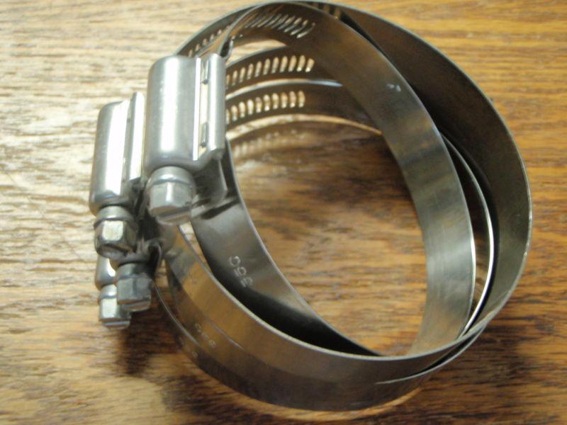 Heavy duty hose clamp 316s/s htm350 range 2-3/4" x 3-5/8" hi torque marine boat