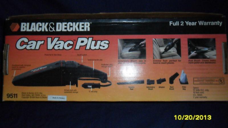Black & Decker Car Vac Plus 12 volt Vacuum. Lightly Used Excellent! Model 9511, US $14.99, image 3