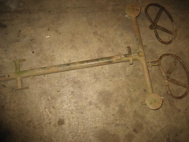 Aircraft vintage aviation yoke tee control colum and control wheels