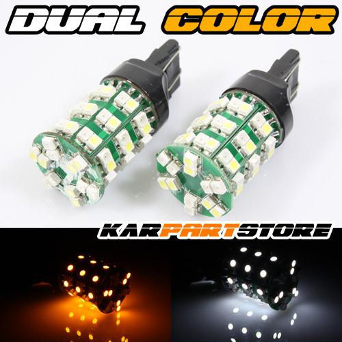 2x 60 smd 7440 7441 7444 992a led lights bulbs white/yellow signal lamp 7443 t20