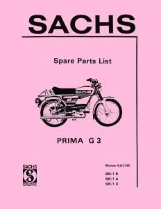 Sachs prima g3 moped parts manual