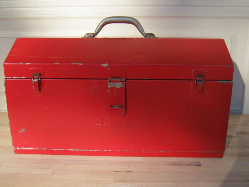 Rare vintage snap on kra21 "mechanikit" 2 drawer toolbox with kta3a tote tray