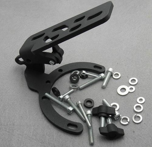 Black adjustable motorcycle gas tank mount camera phone gps bracket for honda