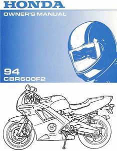1994 honda cbr600f2 motorcycle owners manual -cbr 600 f2-cbr600 f2-honda
