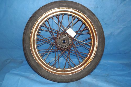 Harley davidson 19&#039;&#039; shovelhead wheel/ tire duel disk tire rim hub panhead