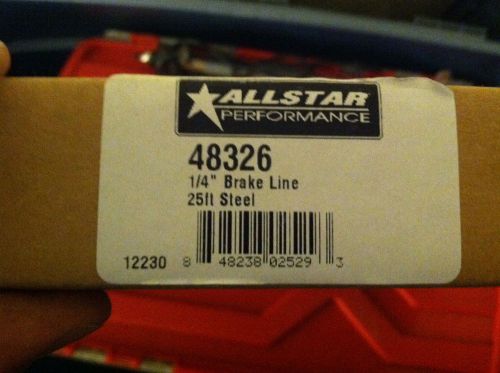 Allstar performance 1/4" diameter brake hard line 25 ft coil steel p/n 48326