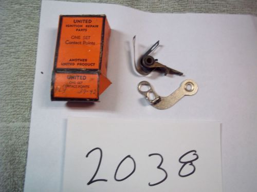 (#2038) contact set 1939-42 plymouth