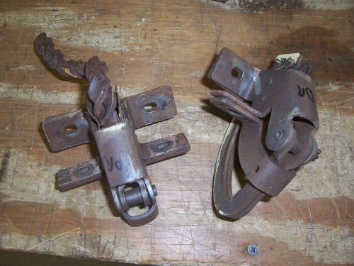 1955-1957 chevrolet station wagon rear top tailgate window hinge set pair