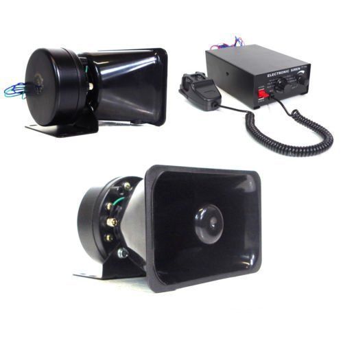 Sell 100W 12V Loud Speaker PA Horn Siren System Mic Kit Police Car Fire
