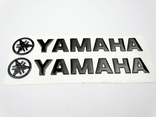 Fairing gas tank custom emblem decal stickers for yamaha black 145mm motorcycles