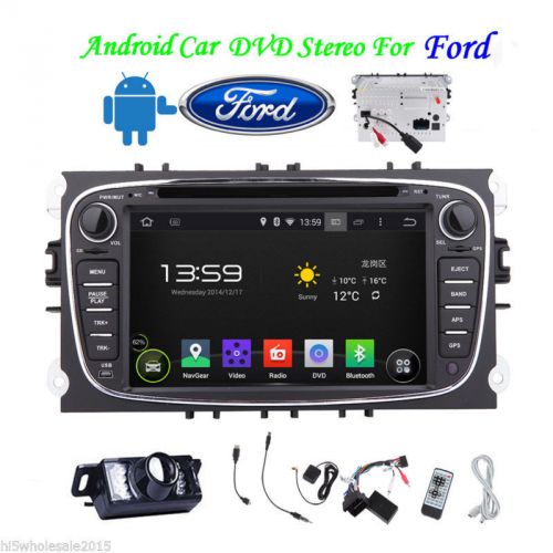 2 din autoradio android 4.4 car stereo dvd player gps navi for ford focus mondeo