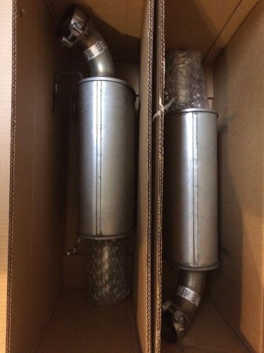 2011 mustang  5.0 stock mufflers w/stainless steel tips