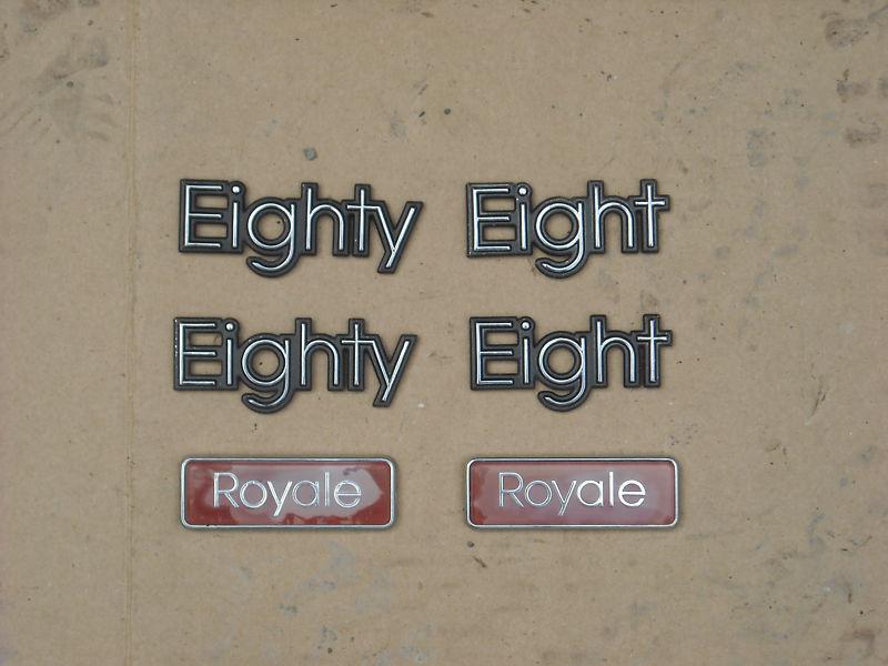 Oldsmobile eighty eight 88 royale six emblems