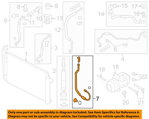 Ford oem air conditioner-discharge hose ct4z19972e